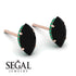 Hidden Halo Marquise Black Diamond Earrings - Journey No. 23 image 3
