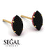 Hidden Halo Marquise Black Diamond Earrings - Journey No. 52 image 3