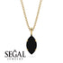 Hidden Halo Marquise Black Diamond Necklace - Journey No. 7 image 9