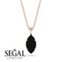 Hidden Halo Marquise Black Diamond Necklace - Journey No. 68 image 9