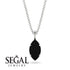 Hidden Halo Marquise Black Diamond Necklace - Journey No. 39 image 9