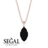 Hidden Halo Marquise Black Diamond Necklace - Journey No. 8 image 9