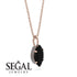 Hidden Halo Marquise Black Diamond Necklace - Journey No. 8 image 2