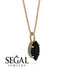 Hidden Halo Marquise Black Diamond Necklace - Journey No. 7 image 2