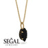 Hidden Halo Marquise Black Diamond Necklace - Journey No. 37 image 2