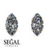 Hidden Halo Marquise Diamond Earrings - Journey No. 17 image 10