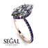 Hidden Halo Marquise Diamond Engagement Ring - Journey No. 62 image 2
