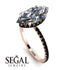 Hidden Halo Marquise Diamond Engagement Ring - Journey No. 32 image 12