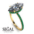 Hidden Halo Marquise Diamond Engagement Ring - Journey No. 16 image 2