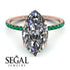 Hidden Halo Marquise Diamond Engagement Ring - Journey No. 17 image 3