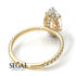 Hidden Halo Marquise Diamond Engagement Ring - Journey No. 1 image 7