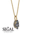 Hidden Halo Marquise Diamond Necklace - Journey No. 1 image 2