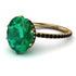 Hidden Halo Oval Emerald Engagement Ring - Gemma No. 34 image 1