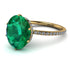 Hidden Halo Oval Emerald Engagement Ring - Gemma No. 4 image 1