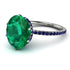 Hidden Halo Oval Emerald Engagement Ring - Gemma No. 66 image 1