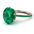 Hidden Halo Oval Emerald Engagement Ring - Gemma No. 20 image 1