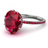 Hidden Halo Oval Ruby Engagement Ring - Gemma No. 57 image 1