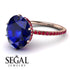 Hidden Halo Oval Sapphire Engagement Ring - Gemma No. 59 image 10