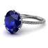 Hidden Halo Oval Sapphire Engagement Ring - Gemma No. 15 image 1