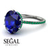 Hidden Halo Oval Sapphire Engagement Ring - Gemma No. 30 image 10