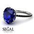 Hidden Halo Oval Sapphire Engagement Ring - Gemma No. 45 image 10