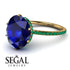 Hidden Halo Oval Sapphire Engagement Ring - Gemma No. 28 image 10