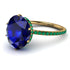 Hidden Halo Oval Sapphire Engagement Ring - Gemma No. 28 image 1