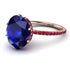 Hidden Halo Oval Sapphire Engagement Ring - Gemma No. 59 image 1