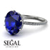 Hidden Halo Oval Sapphire Engagement Ring - Gemma No. 15 image 10
