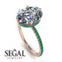Hidden Halo Oval Diamond Engagement Ring - Gemma No. 17 image 2
