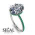 Hidden Halo Oval Diamond Engagement Ring - Gemma No. 18 image 2
