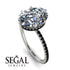 Hidden Halo Oval Diamond Engagement Ring - Gemma No. 33 image 13