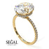 Hidden Halo Oval Diamond Engagement Ring - Gemma No. 1 image 4