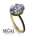 Hidden Halo Oval Diamond Engagement Ring - Gemma No. 31 image 13