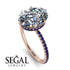 Hidden Halo Oval Diamond Engagement Ring - Gemma No. 62 image 2