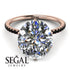 Hidden Halo Oval Diamond Engagement Ring - Gemma No. 32 image 14