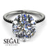 Hidden Halo Oval Diamond Engagement Ring - Gemma No. 33 image 14