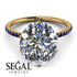 Hidden Halo Oval Diamond Engagement Ring - Gemma No. 61 image 3