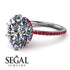 Hidden Halo Oval Diamond Engagement Ring - Gemma No. 48 image 10