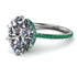 Hidden Halo Oval Diamond Engagement Ring - Gemma No. 18 image 1