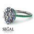Hidden Halo Oval Diamond Engagement Ring - Gemma No. 18 image 10