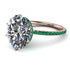 Hidden Halo Oval Diamond Engagement Ring - Gemma No. 17 image 1