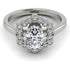 Honeycomb Halo Oval Diamond Ring - Laura No. 3 image 1