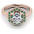 Honeycomb Halo Oval Diamond Ring - Laura No. 17 image 1
