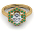 Honeycomb Halo Oval Diamond Ring - Laura No. 16 image 1