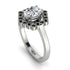 Honeycomb Halo Oval Diamond Ring - Laura No. 33 image 3