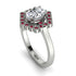 Honeycomb Halo Oval Diamond Ring - Laura No. 48 image 3