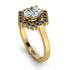 Honeycomb Halo Oval Diamond Ring - Laura No. 61 image 3