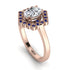 Honeycomb Halo Oval Diamond Ring - Laura No. 62 image 3