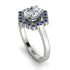 Honeycomb Halo Oval Diamond Ring - Laura No. 63 image 3
